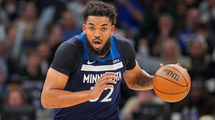 Minnesota Timberwolves center Karl-Anthony Towns.